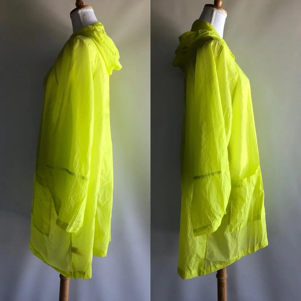 Free People Callie Oversized Neon Poncho Windbreaker - sz M